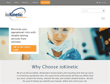 Tablet Screenshot of iokinetic.com